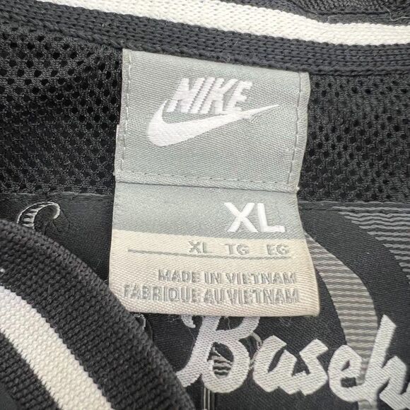 Nike V-Neck Lined Blue Baseball Pullover Windbreaker Jacket Mens Size XL - Picture 13 of 16